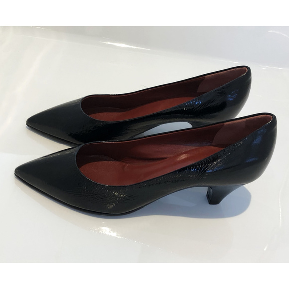 Marc by Marc Jacobs Black Leather Pumps Size 7 - Picture 2 of 8